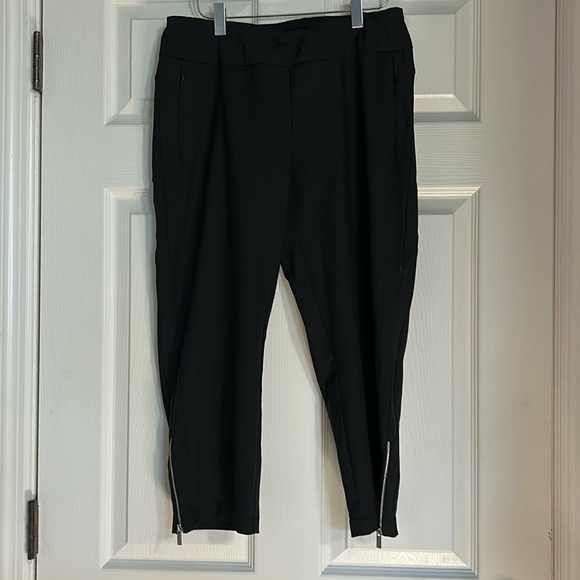 Tail Pants - 360 by tail trousers with zipper at ankle black size 10